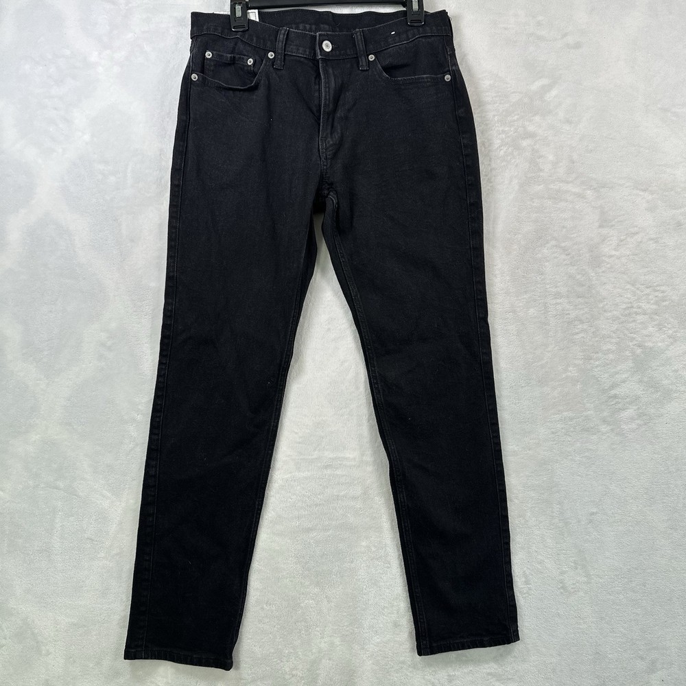 ABERCROMBIE & FITCH Men's Sz 32x32* Black Skinny Denim Jeans Stretch