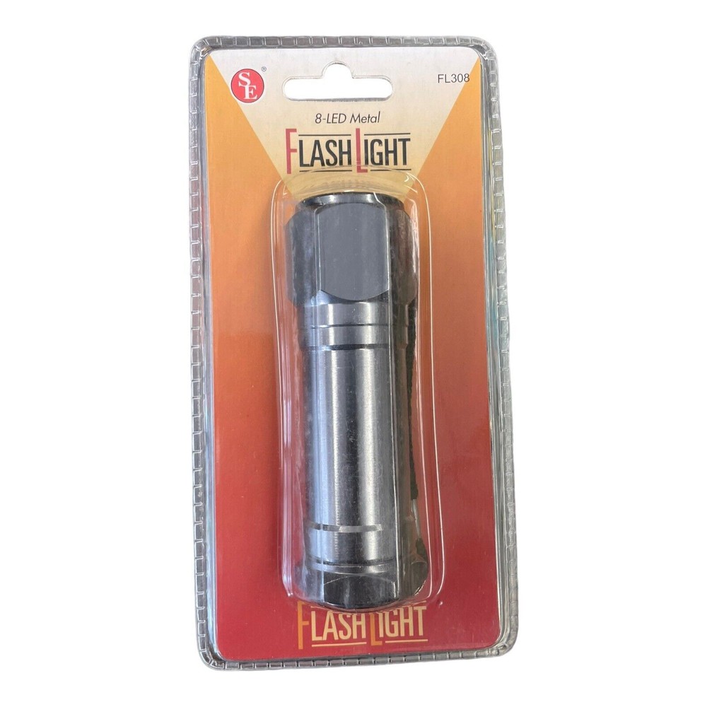 Mini Metal FlashLight with 8 LEDs for Scouting Camping and Night Vision FL308