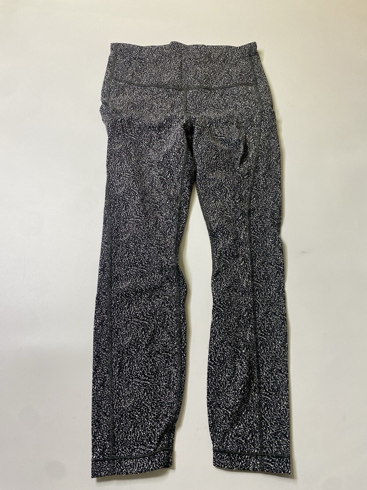 Athleta Ultimate Stash Textured Leggings Women's S Black Speckled 7/8 Tight