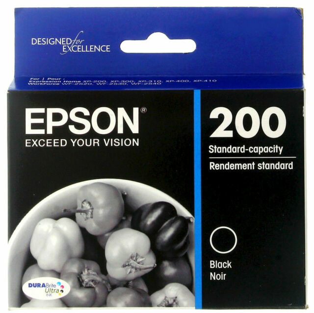 Epson T200120 DURABrite Ultra Black Ink Cartridge New Sealed Exp 4/2026