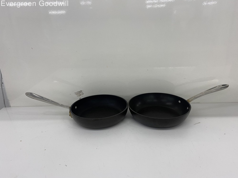 All-Clad 8.5in & 8in Stainless Steel Frying Pan Skillet Set