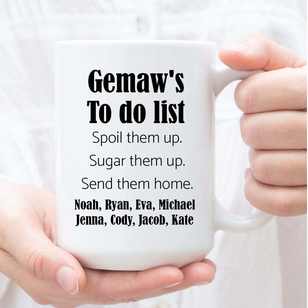 Funny Personalized Cup For Gemaw Custom Coffee Mug For Gemaw Christmas Gift For