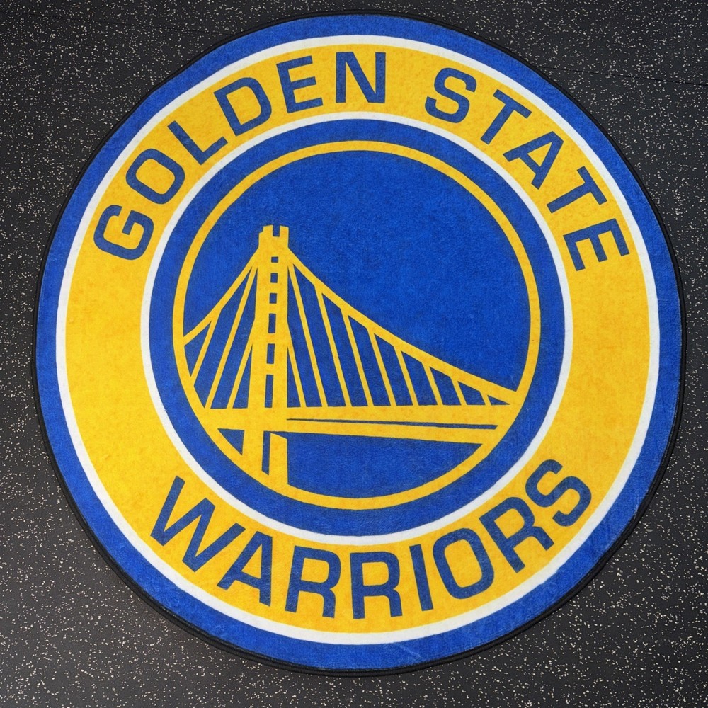 Golden State Warriors Area Rug 40” X 40” New