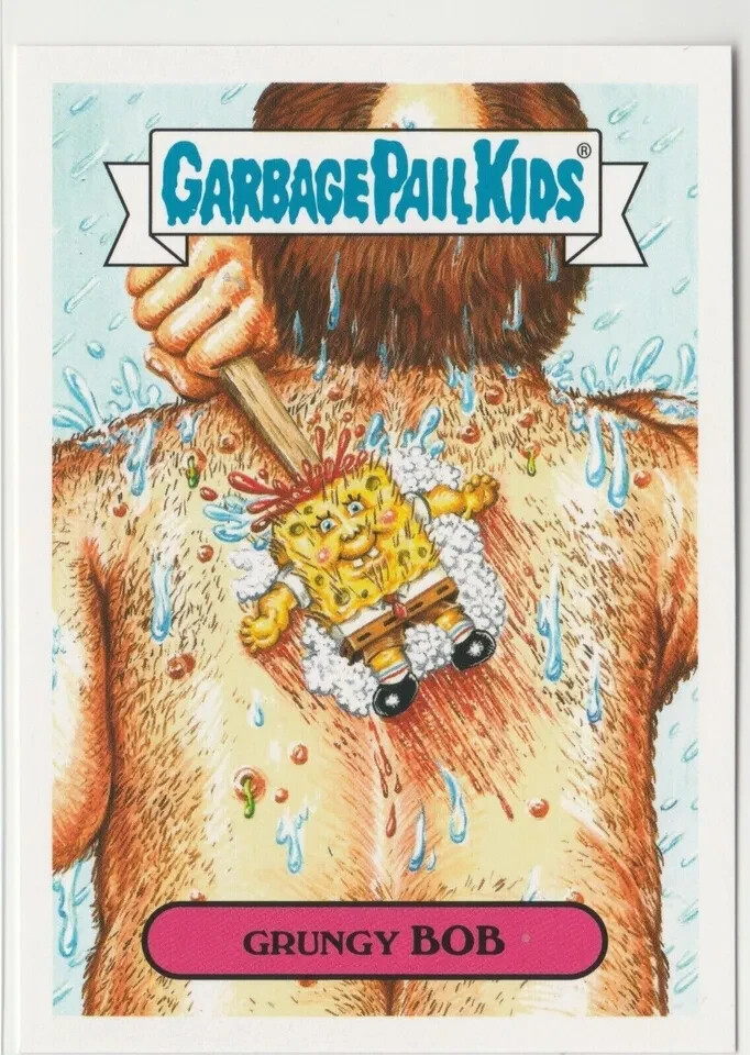 Grungy Bob 5a Garbage Pail Kids GPK 2016 Prime Slime Trashy TV Card  