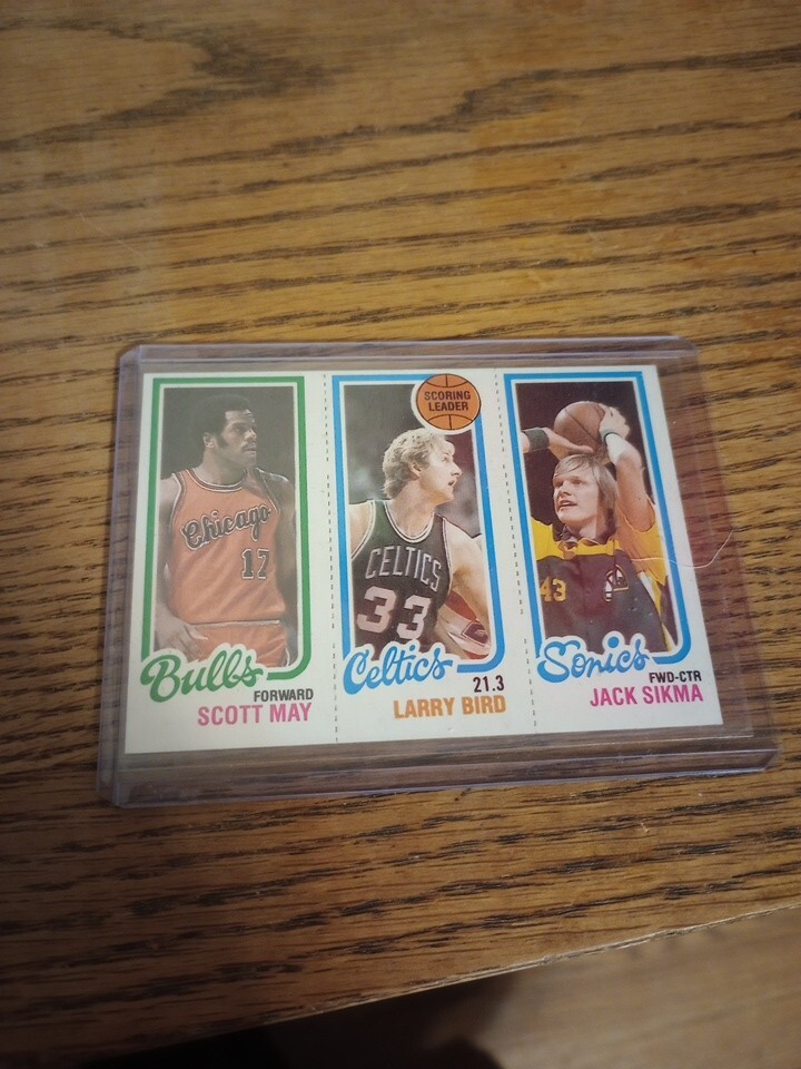 1980-81 Topps Basketball Larry Bird Scoring Leader #30 EX VHTF Celtics