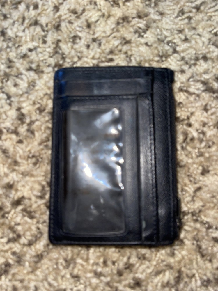 Men's Coach Zip Around Wallet RFID Blocking Leather