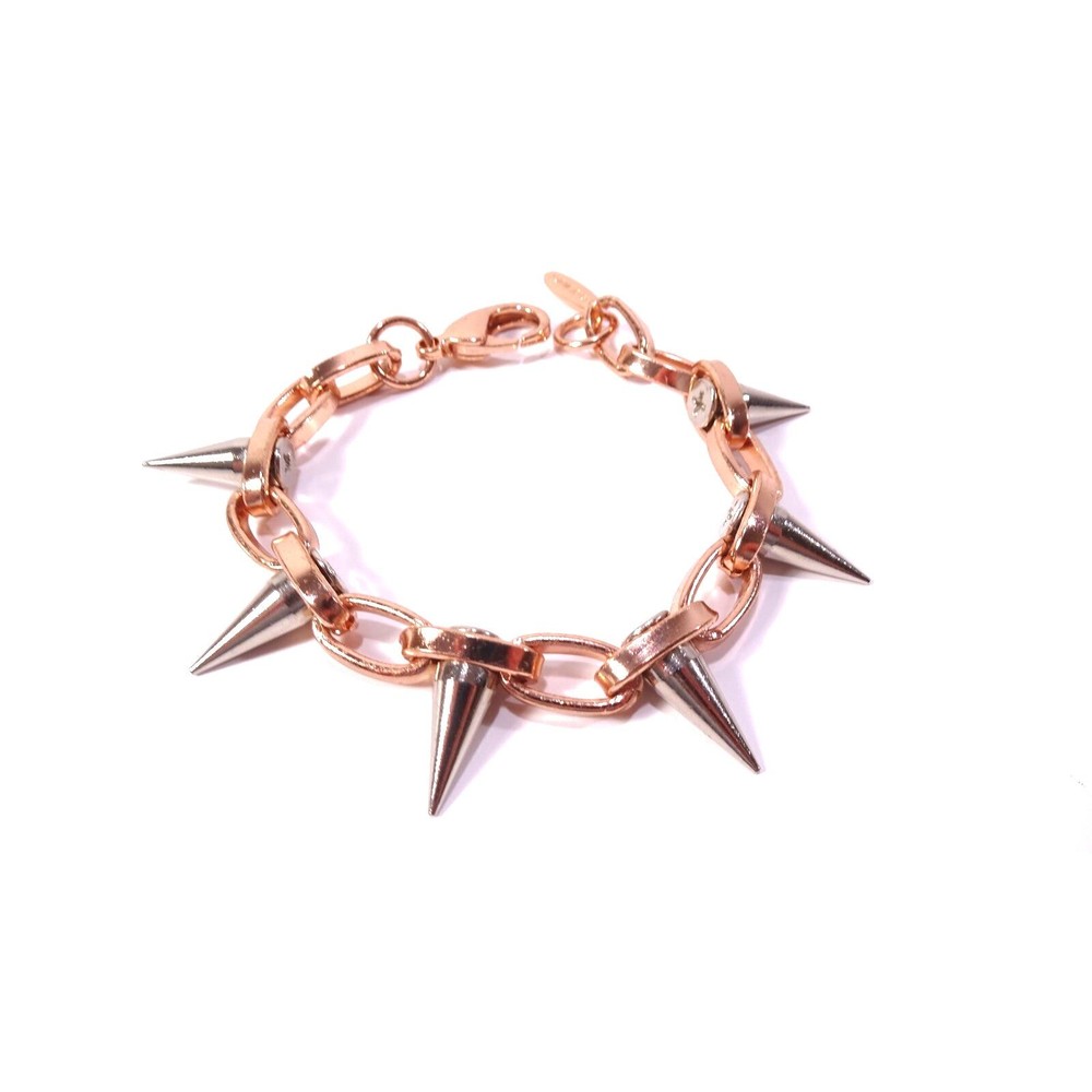 Joomi Lim Women's Single Row Spike Bracelet Rose Gold SILVER NWOT 159