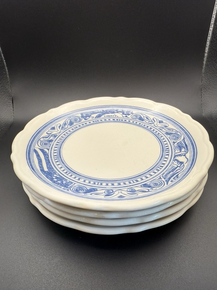 Syracuse China Blue Liberty Eagle Salad Plate, Price Per Plate