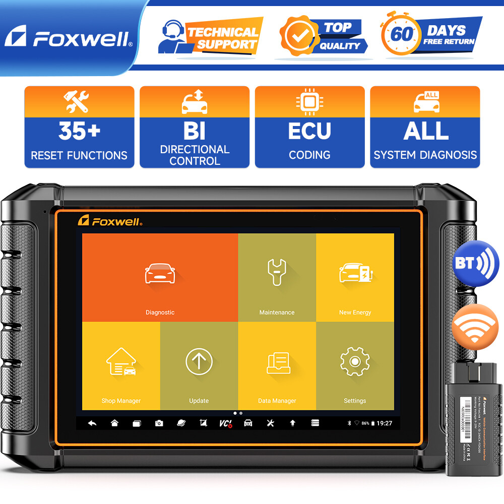FOXWELL NT909 BT Bidirectional OBD2 Scanner with ECU Coding for All Systems