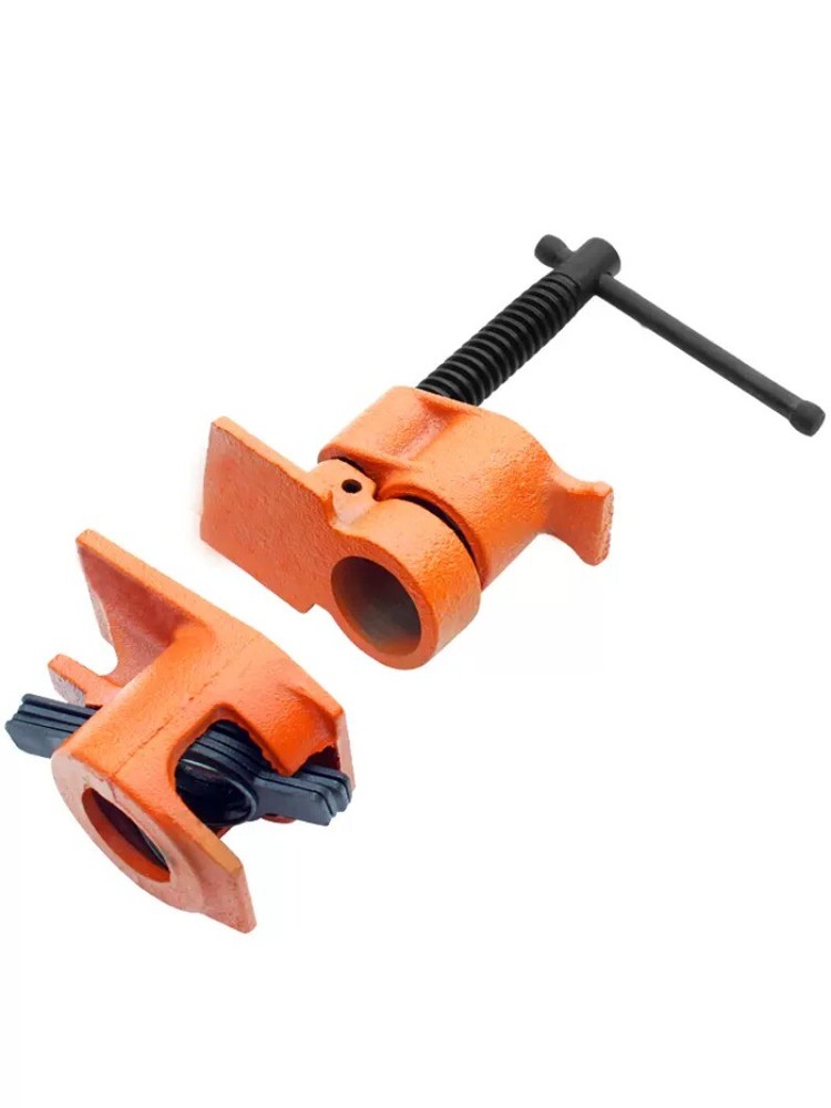Quick Release Heavy Duty Wood Metal Pipe Clamps Cast Iron Fixture Carpenter Tool