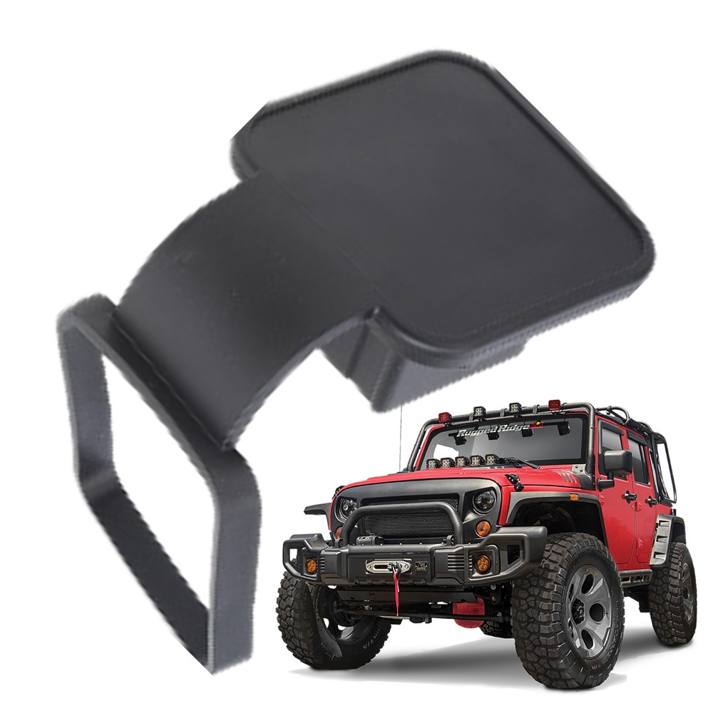 Car Rubber Plug 2-Inch Off-Road Vehicle Trailer Hook Cover Trailer Hook Plug
