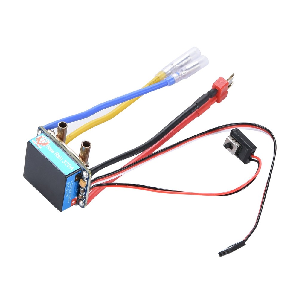 320A Water-cooled Dual Mode Waterproof Brushed ESC Kit for RC Boats and Cars