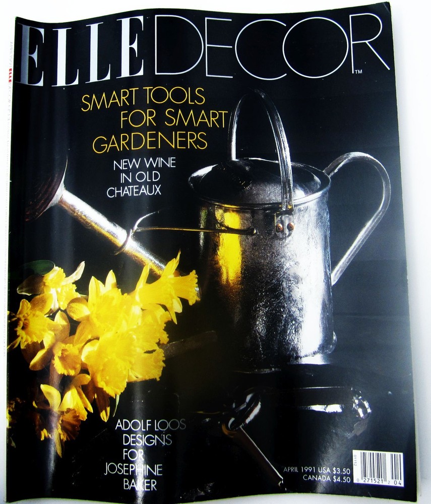 Elle Decor Magazine 1991 April Fashion Good Condition 1990s Vintage