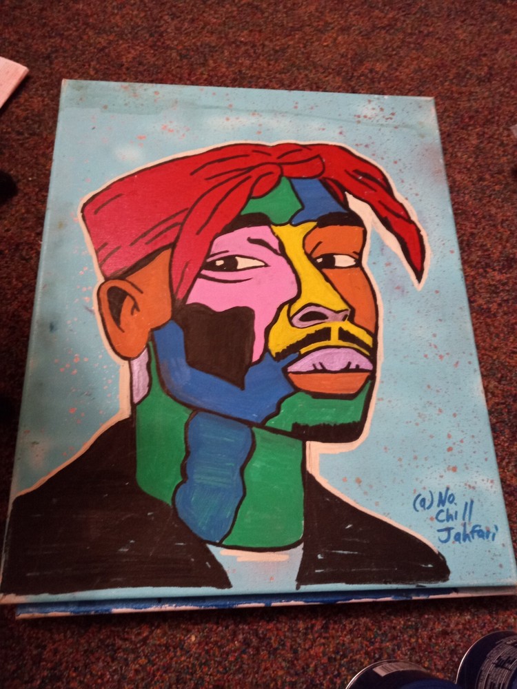 Tupac Shakur 2Pac Art On Canvas Painting 16x20