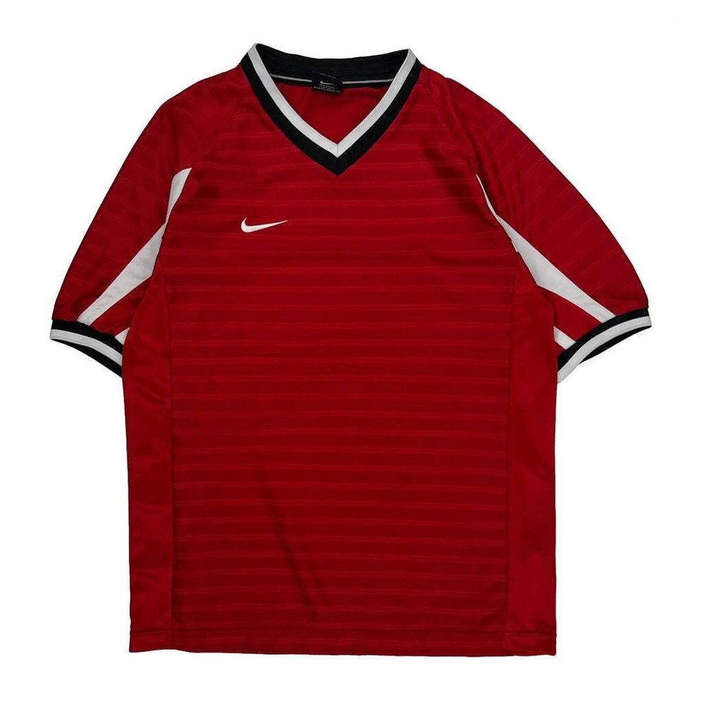 Team Nike Striped Soccer Jersey - XL Red Polyester