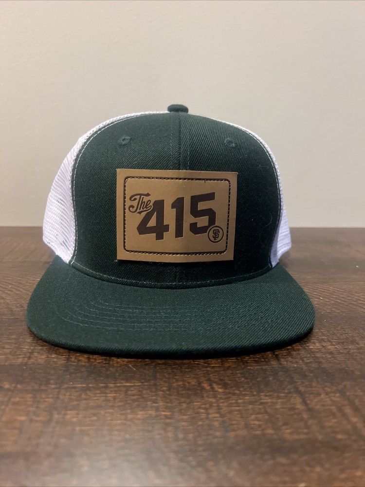 San Francisco Giants The 415 Snapback Trucker Hat Green White Mesh Cap  