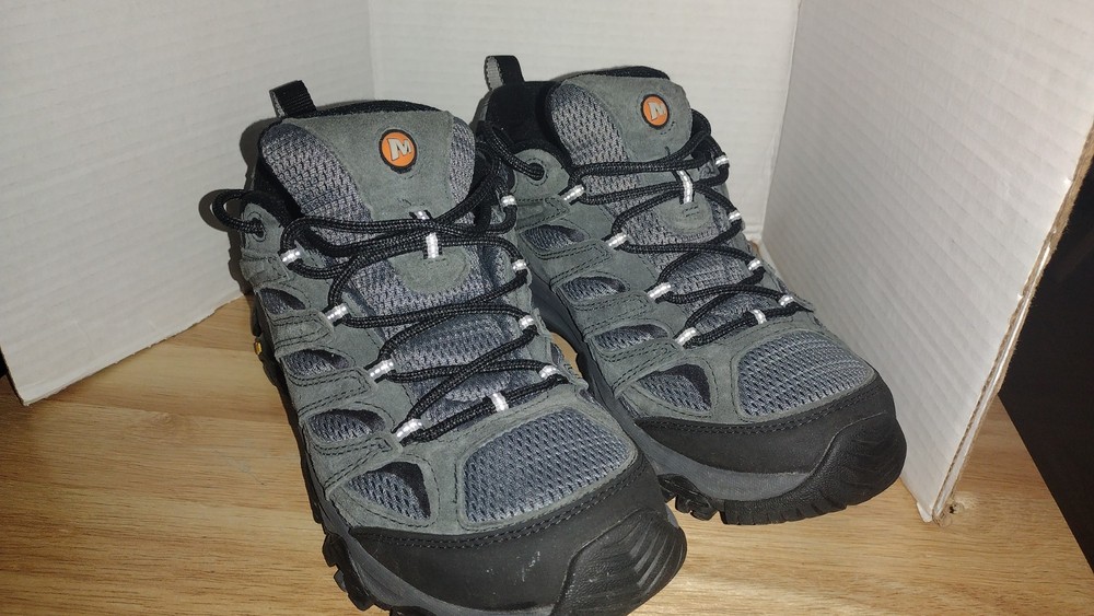 MERRELL Men's Waterproof Hiking Shoes Vibram Soles Sz 8.5 Granite J035855