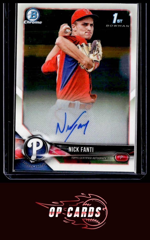 2018 Bowman Chrome #CPA-NF Nick Fanti Prospects Autographs