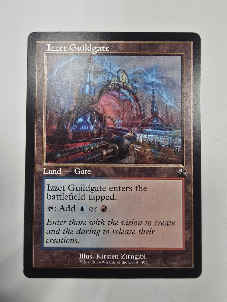 Izzet Guildgate Retro Frame Ravnica Remastered MTG Card