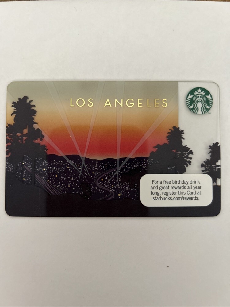 STARBUCKS GIFT CARD, Los Angeles, 2011 - NEW MINT. RARE!  City USA-image