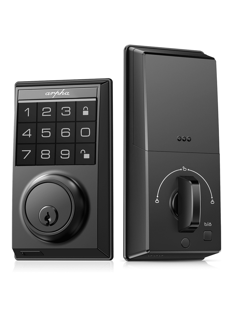 Smart Keyless Entry Door Lock with Arpha Electronic Keypad Deadbolt for Front Doors