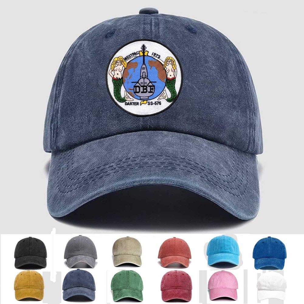 Custom Embroidered Hat SS-576 USS Darter, Veteran Cap, Trucker Hat, Gift Idea