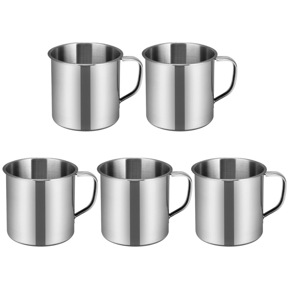 5pcs Hiking Mug Insulated Coffee Mug Travel Water Tea Coffee Cups