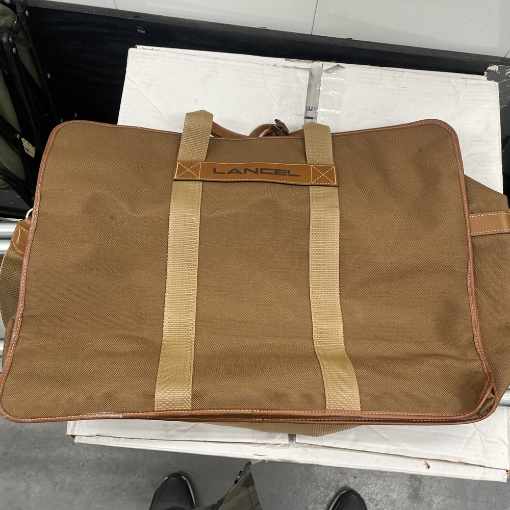 Lancel Paris 1876 Duffel Carry On Weekender Overnight Bag