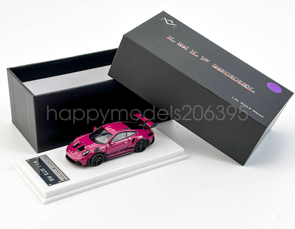 LMLF 1:64 Scale Purple 911 992 GT3 RS Racing Sports Diecast Metal Gift Model