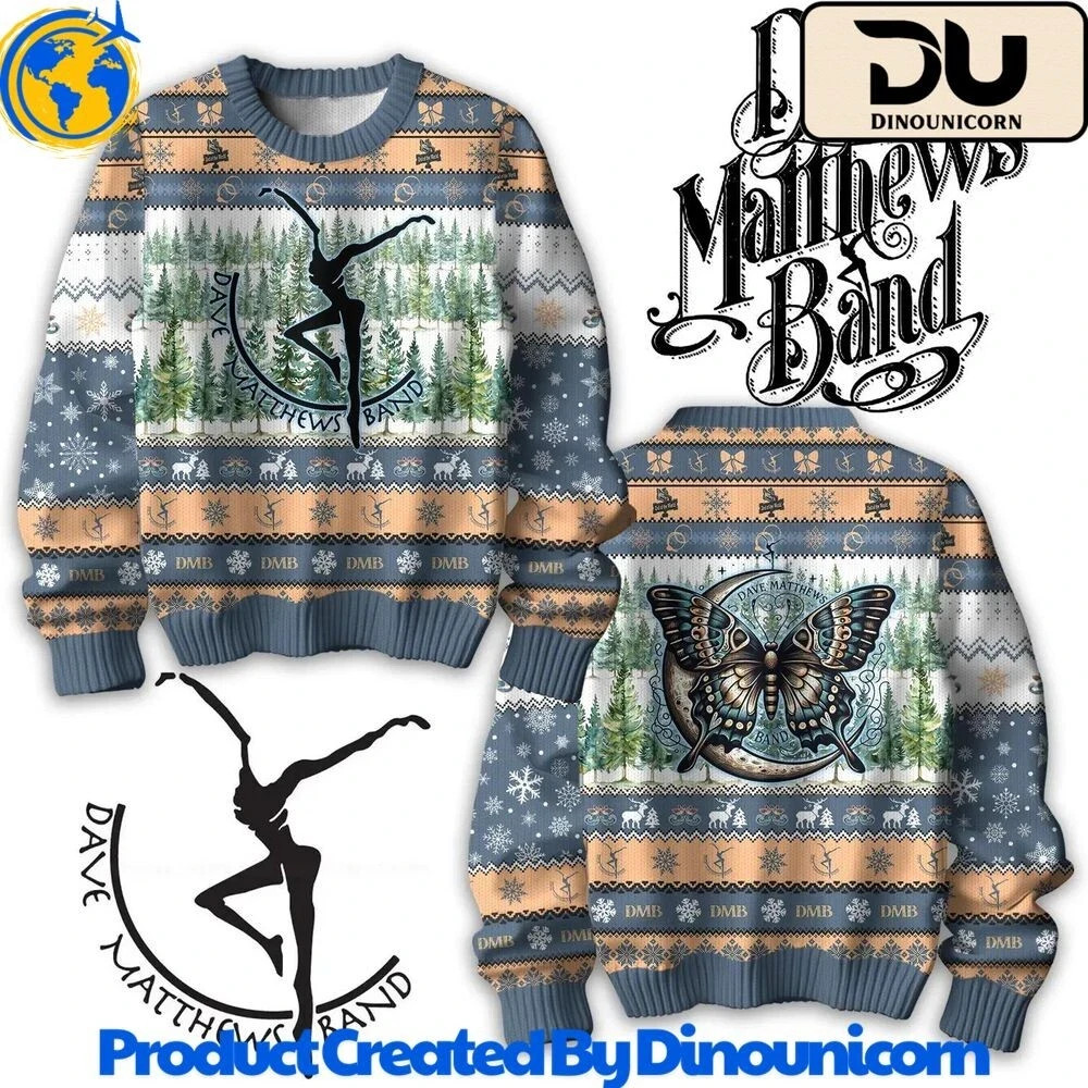 Dave Matthews Band DMB Merry Christmas Gifts 2025 Ugly Sweater HN515