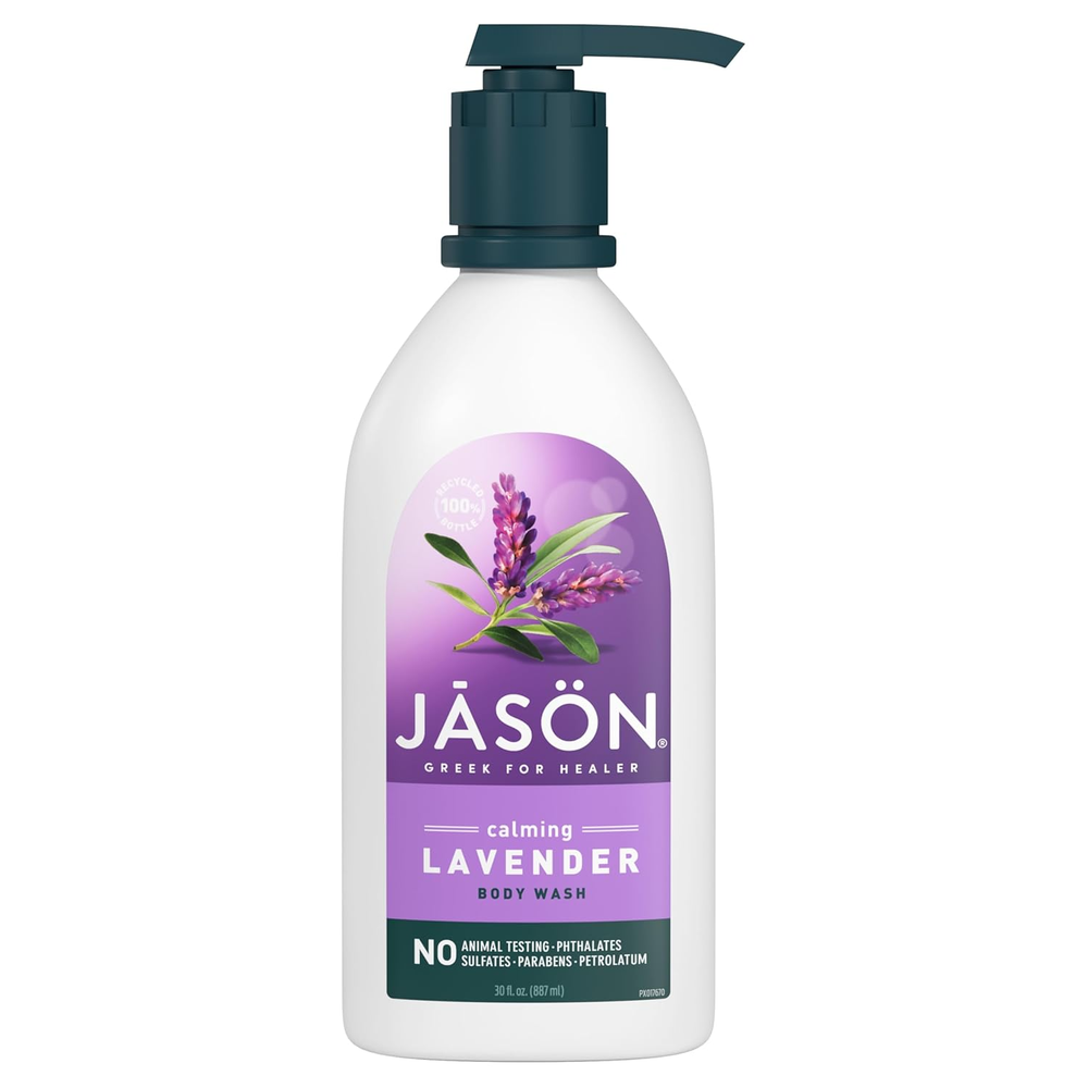 JASON Lavender Calming Body Wash, for a Gentle Feeling Clean, 30 Fluid Ounces