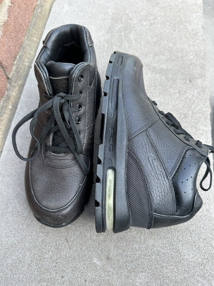 Nike Air Max Goadome ACG  Black Leather Hiking Boots Youth 3Y