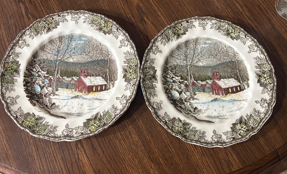 SIX JOHNSON BROS DINNER PLATE 