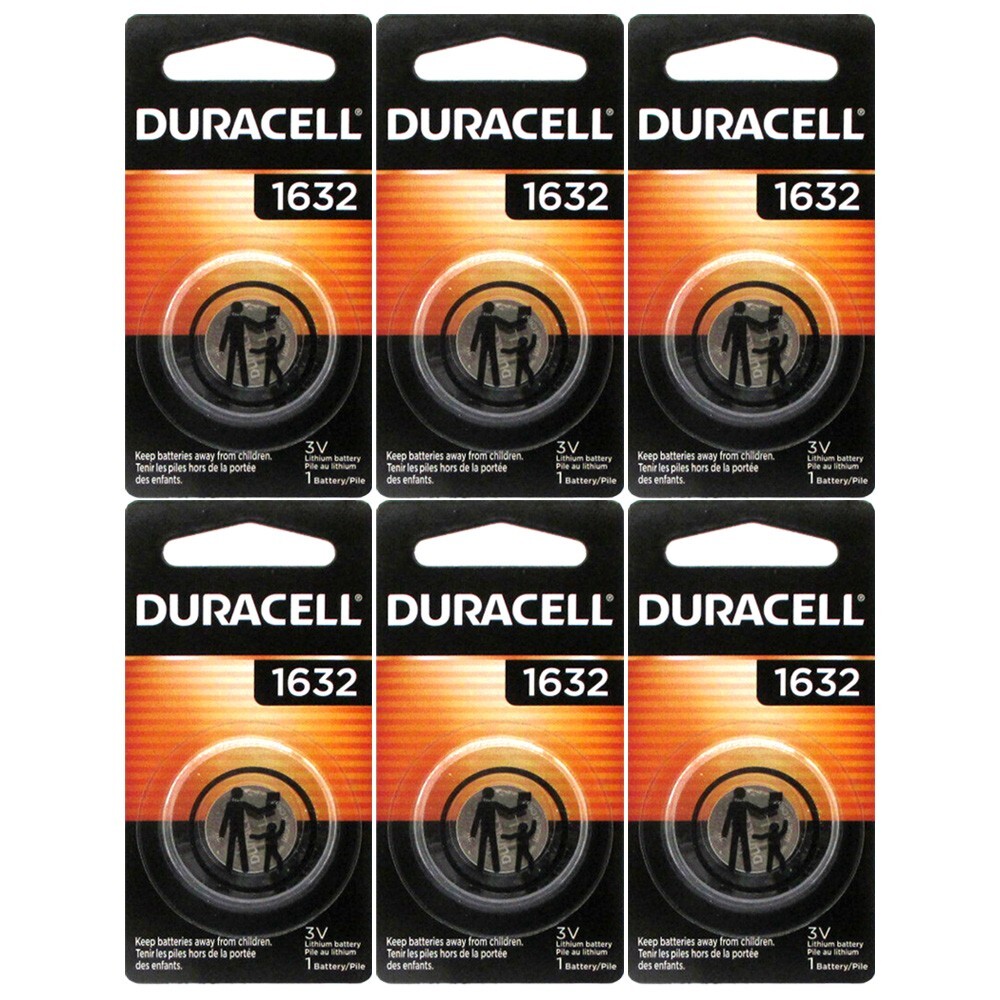 DURACELL DL1632 CR1632 1632 3v LITHIUM BATTERY x 6