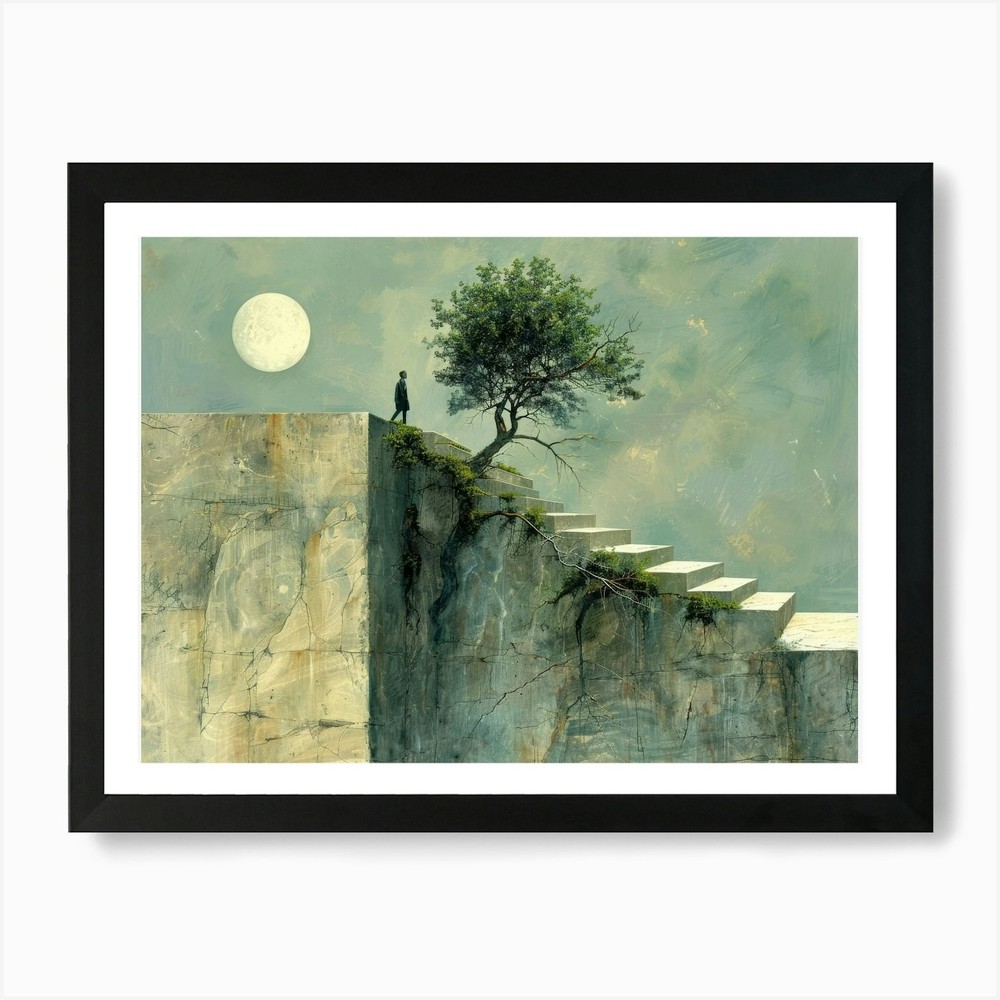 The Tree Framed Wall Art Canvas Print Poster Picture  
