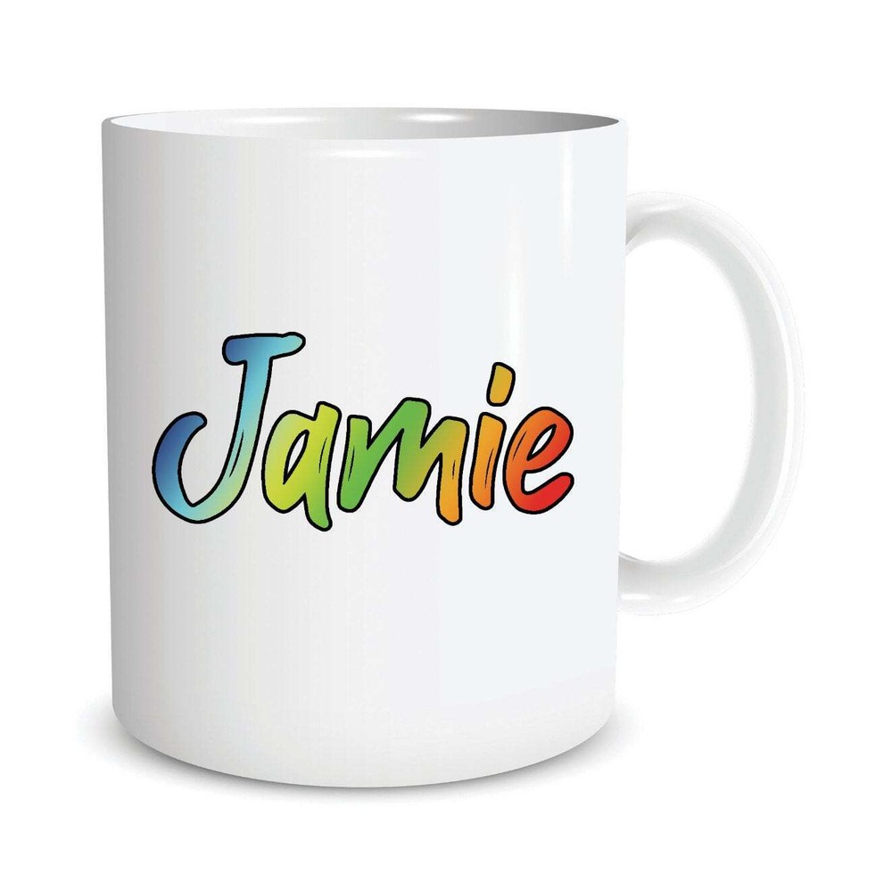 Personalised Mug Custom Name Mug Rainbow Name Mug Personalised Birthday Gift