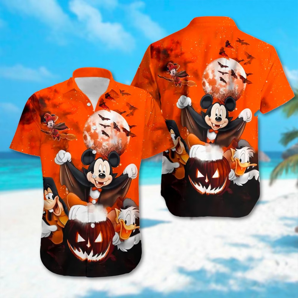 Mickey Mouse And Friends Vampire 3D Shirt All Over Print US Size Father Day Gift