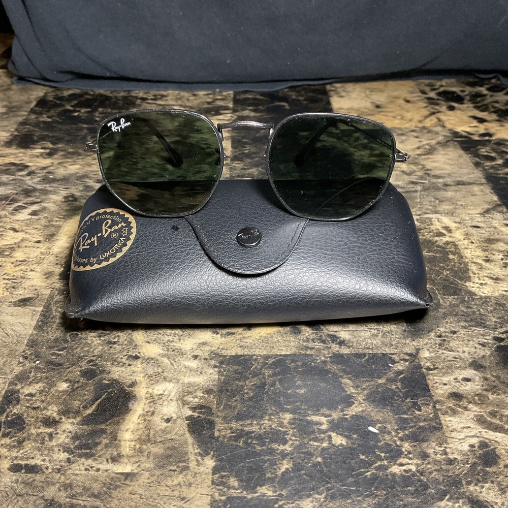 Ray-Ban RB3548N 002 51-21 145 Men's Sunglasses HEXAGONAL FLAT LENSES W/case