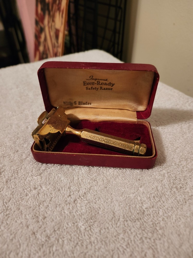 Vintage Ever-Ready 1924 Style SE Safety Razor Set in Case