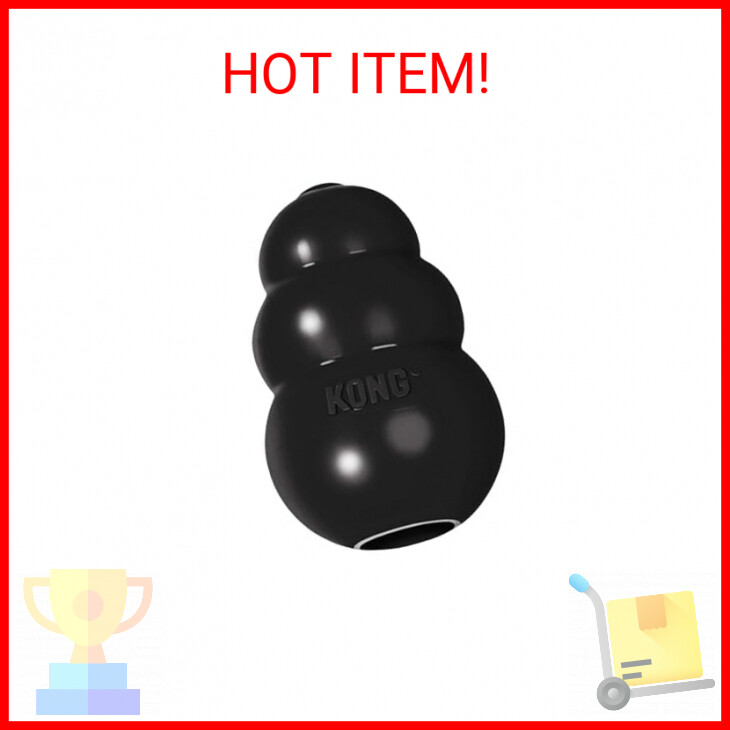 KONG Extreme Dog Toy - Fetch & Chew Toy - Treat-Filling Capabilities & Erratic B