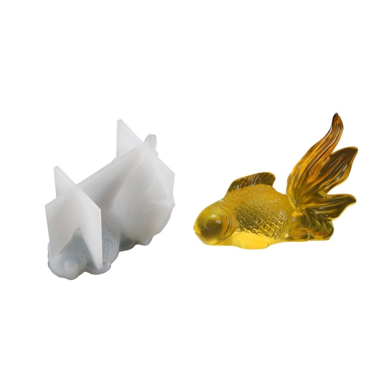 Large Goldfish Resin Epoxy Jewelry Mold DIY Craft Silicone