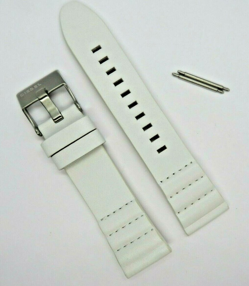 DIESEL Original Replacement Leather Strap DZ1811 Watch Strap White 23 Mm