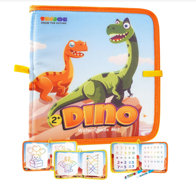 Magic Water Doodle Book with 2 Pens - Educational Toy for Kids Ages 2-5