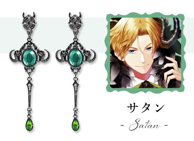 Obey Me! Satan ICONIQUE EAR OBJET Earrings Jewelry MAYLA Japan