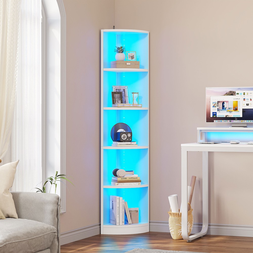 5-Tier LED Corner Shelf 71