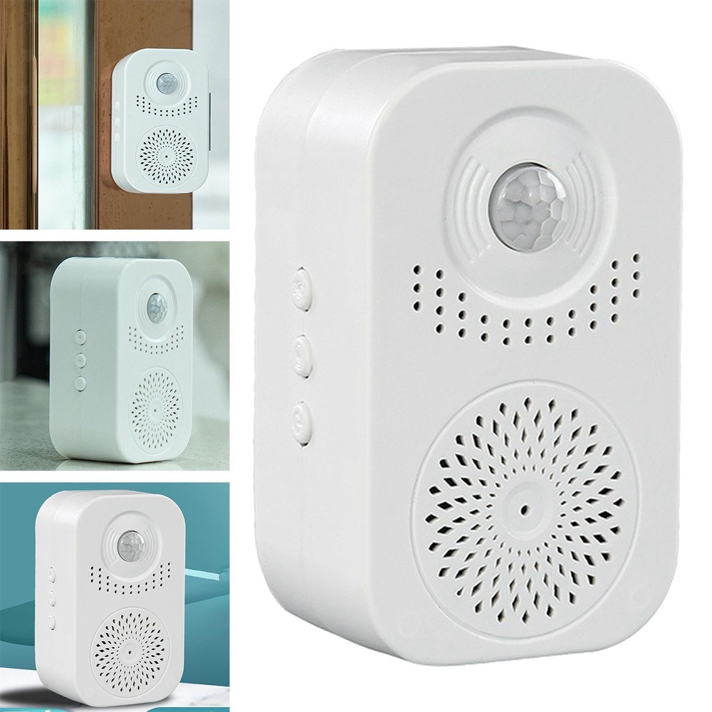 Adjustable Volume Wireless Doorbell with Infrared and Recording Feature