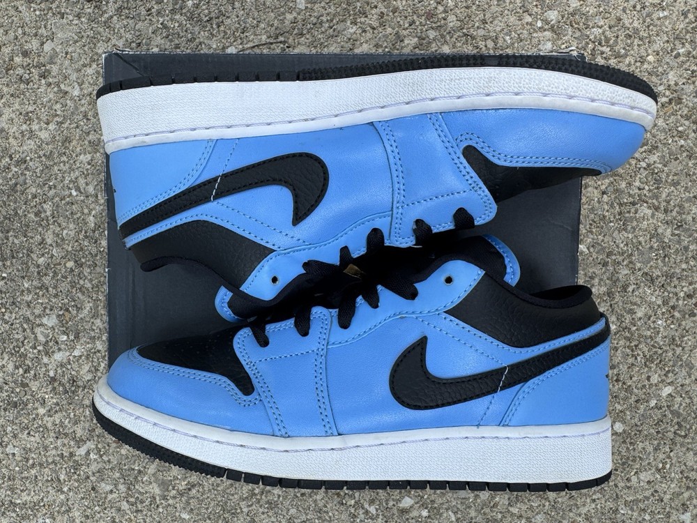 Size 5.5 (GS) - Jordan 1 Low University Blue Black