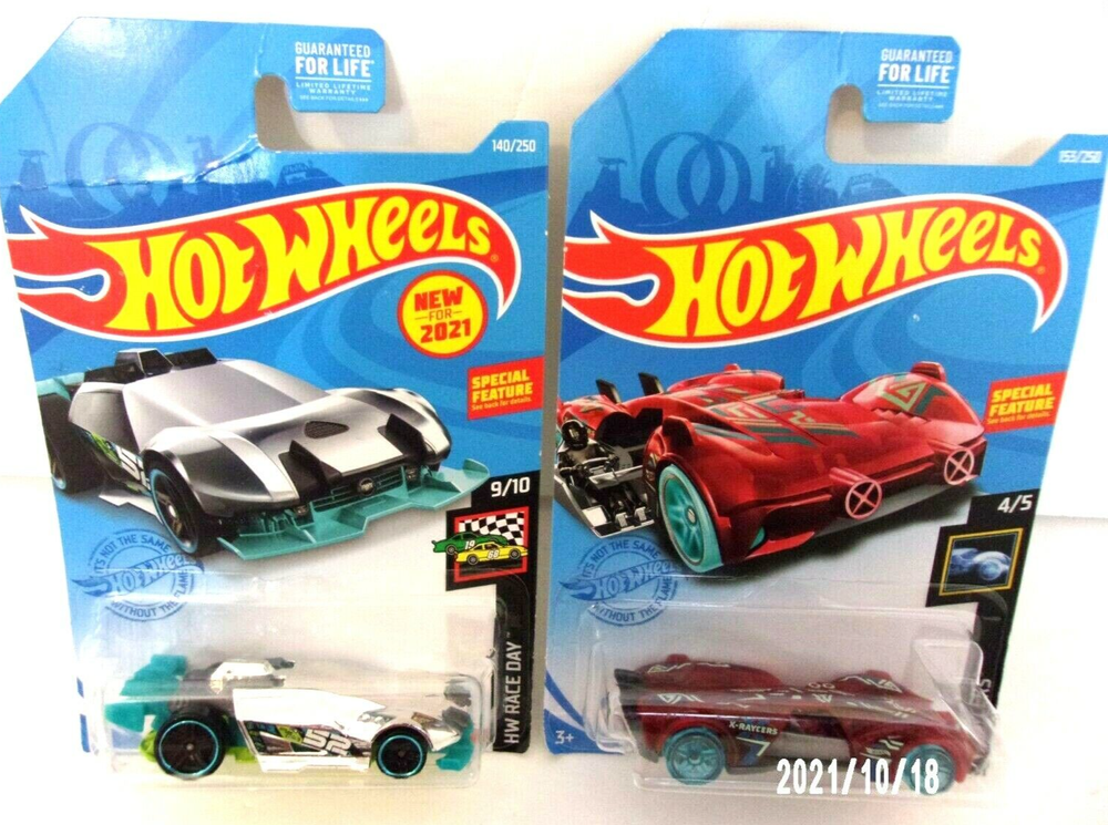 Mattel Hot Wheels Cars Slide Kick And DAVancenator 2020 And 2021 Set Of 2