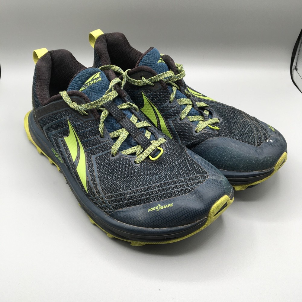Altra Timp 1.5 Trail Running Shoes for Men - Navy/Lime - Size 9.5 - Zero Drop Hiking & Running