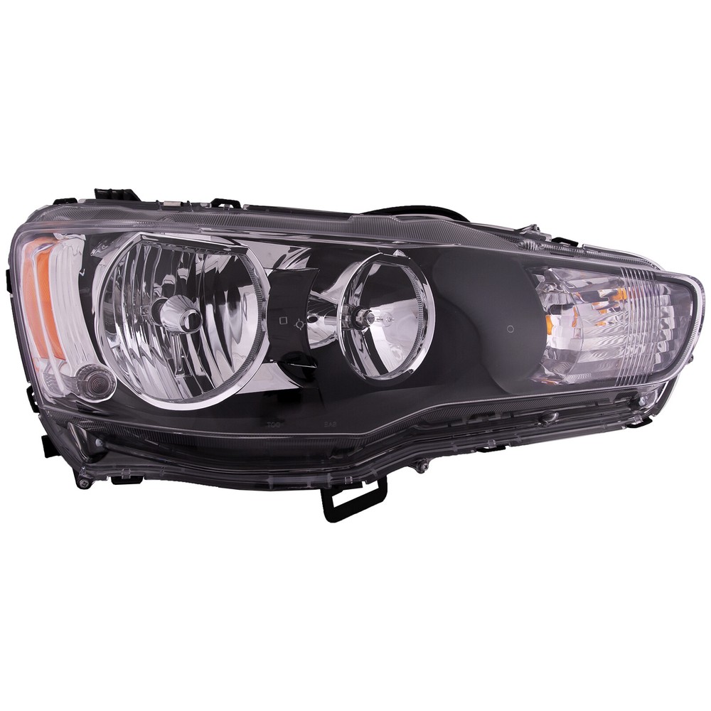 Headlight For 2009-17 Mitsubishi Lancer Right Side With Bulb Halogen Clear Lens